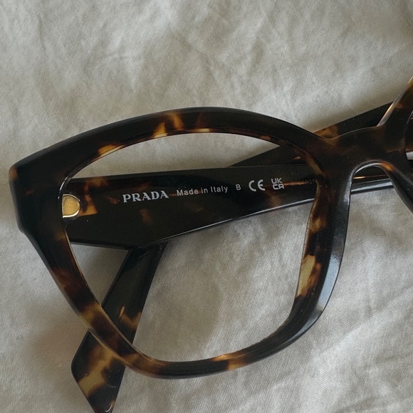 Prada Tortoiseshell Cat Eye Glasses (Frames Only) - Picture 4 of 9